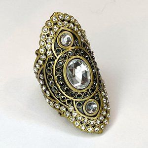 Je T'aime Gold Antique Style Diamond Ring